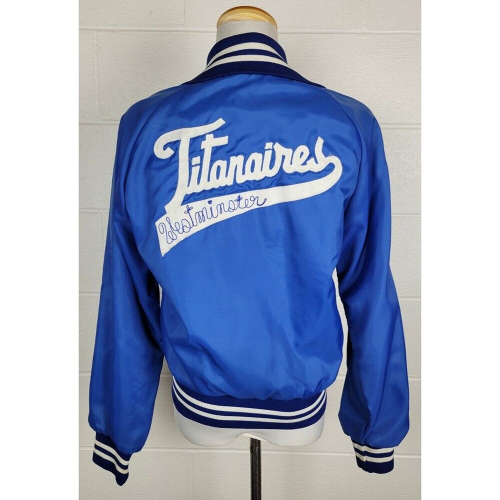 Vintage Westminster Titanaires Womens Holloway Blue Nylon Jacket Youth XL